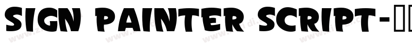 Sign Painter Script字体转换